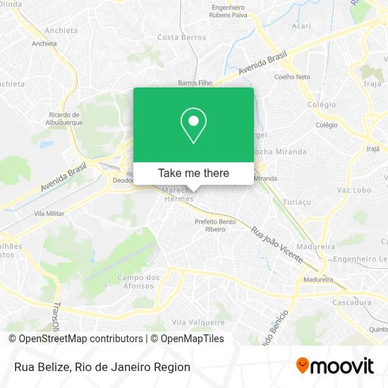 Rua Belize map