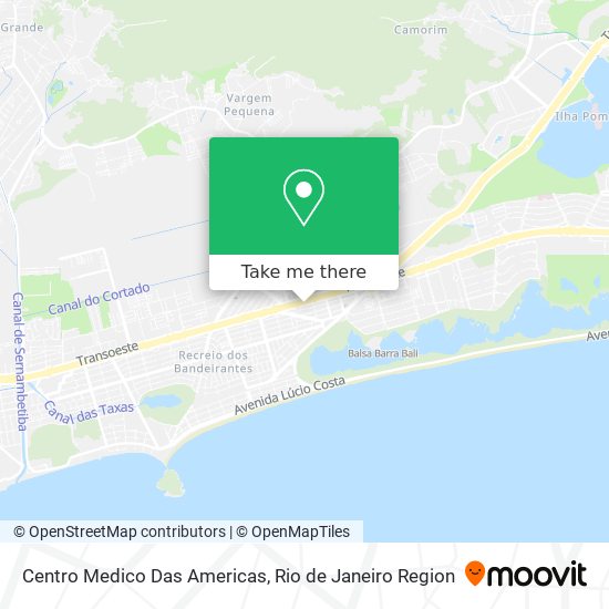 Mapa Centro Medico Das Americas