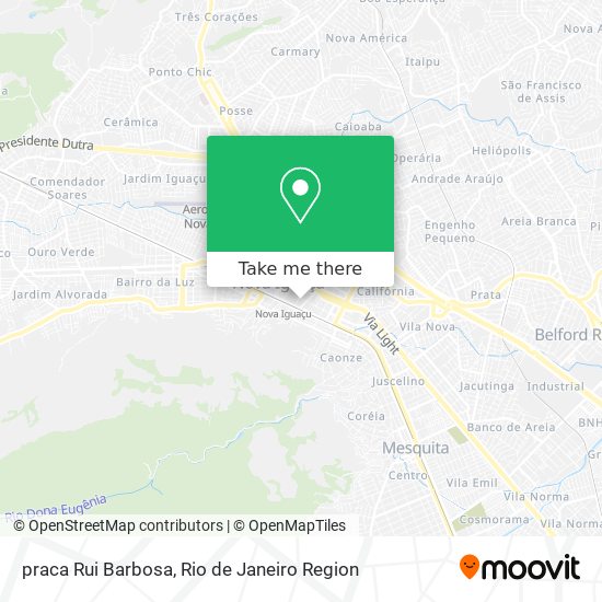 Mapa praca Rui Barbosa