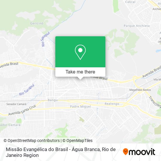 Missão Evangélica do Brasil - Água Branca map