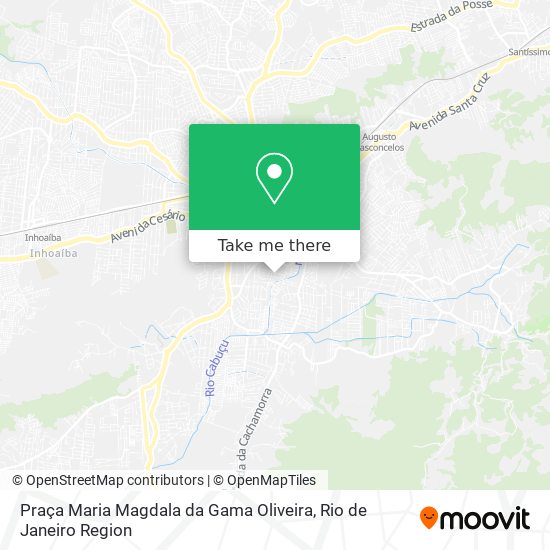 Mapa Praça Maria Magdala da Gama Oliveira