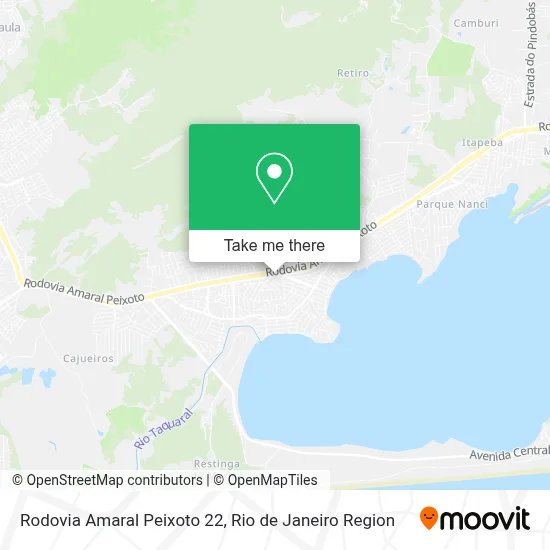 Rodovia Amaral Peixoto 22 map