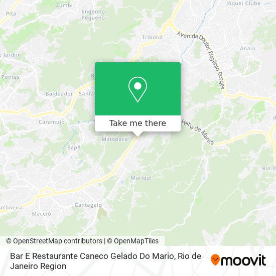 Bar E Restaurante Caneco Gelado Do Mario map