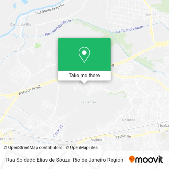 Rua Soldado Elias de Souza map