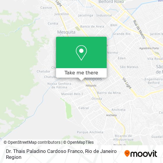 Dr. Thais Paladino Cardoso Franco map