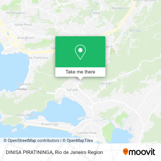 DINISA PIRATININGA map