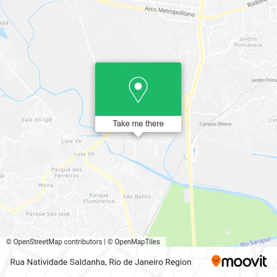 Rua Natividade Saldanha map