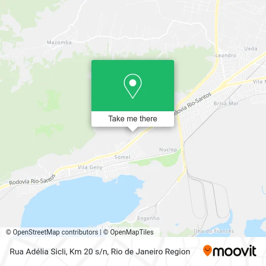 Rua Adélia Sicli, Km 20 s/n map
