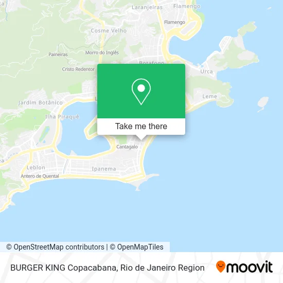 BURGER KING Copacabana map