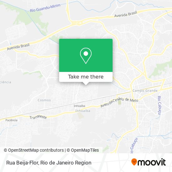 Rua Beija-Flor map