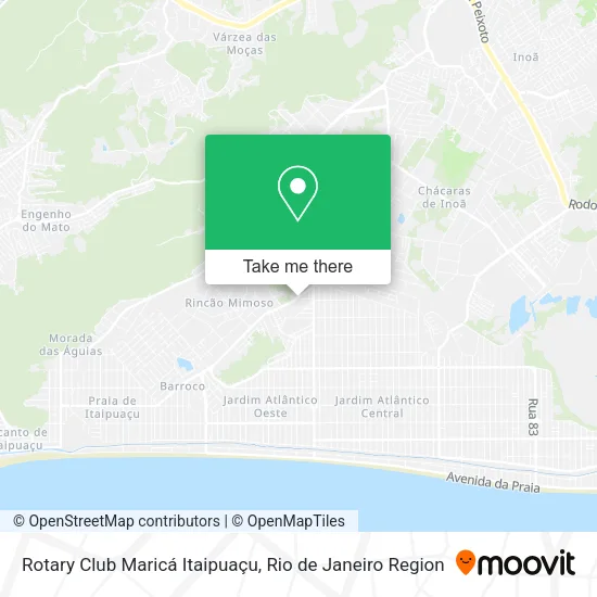 Rotary Club Maricá Itaipuaçu map