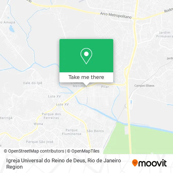 Igreja Universal do Reino de Deus map