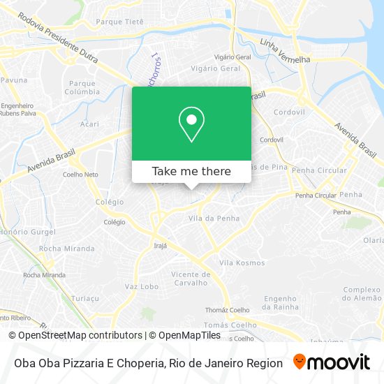 Oba Oba Pizzaria E Choperia map