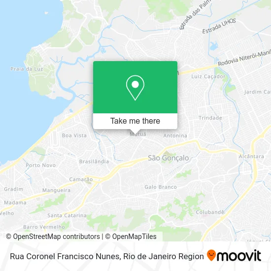 Rua Coronel Francisco Nunes map