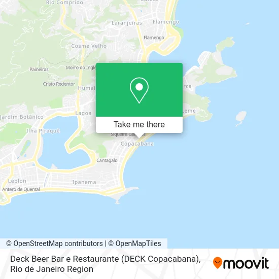 Deck Beer Bar e Restaurante (DECK Copacabana) map