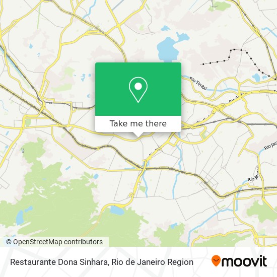 Mapa Restaurante Dona Sinhara