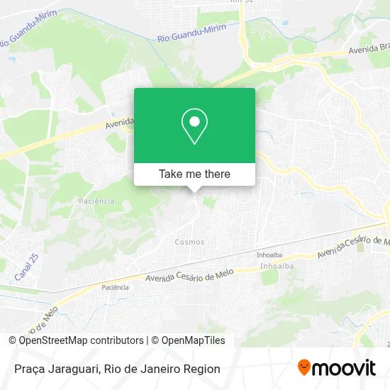 Praça Jaraguari map