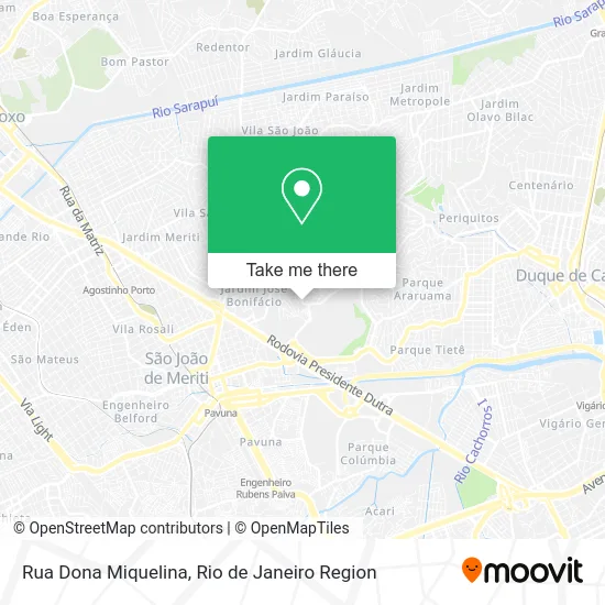 Rua Dona Miquelina map