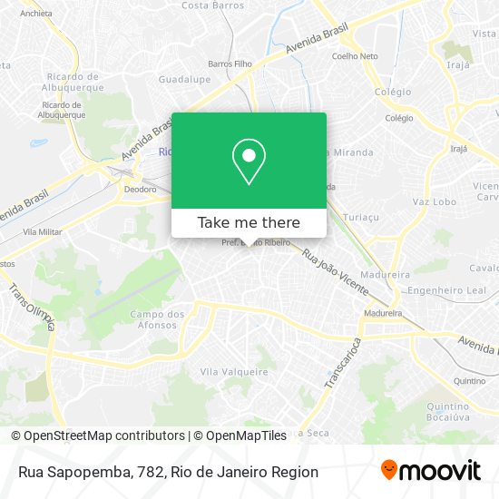 Rua Sapopemba, 782 map