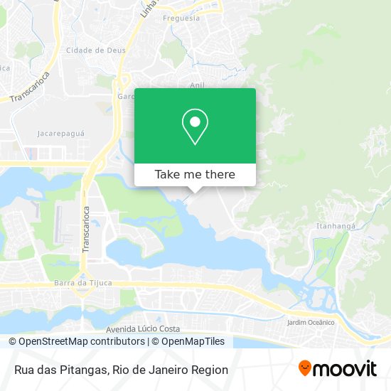 Rua das Pitangas map