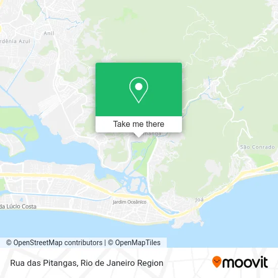 Rua das Pitangas map
