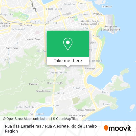 Rua das Laranjeiras / Rua Alegrete map