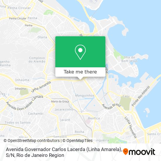 Mapa Avenida Governador Carlos Lacerda (Linha Amarela), S / N