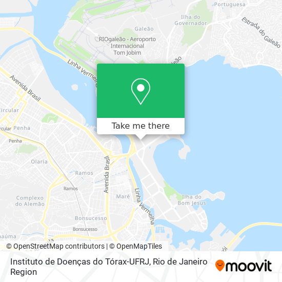Instituto de Doenças do Tórax-UFRJ map