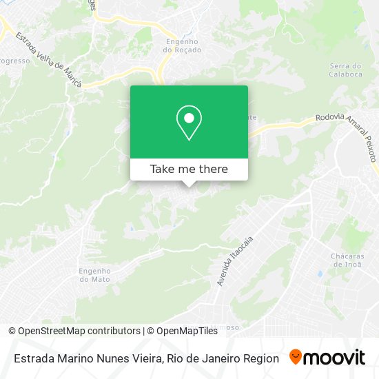 Mapa Estrada Marino Nunes Vieira