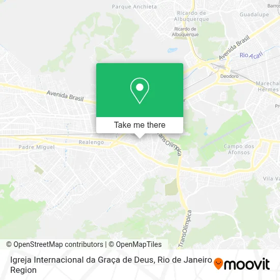 Igreja Internacional da Graça de Deus map