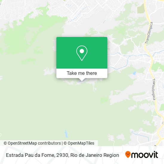 Estrada Pau da Fome, 2930 map