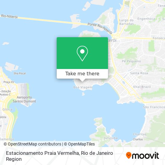 Mapa Estacionamento Praia Vermelha