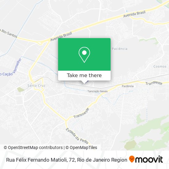Mapa Rua Félix Fernando Matioli, 72