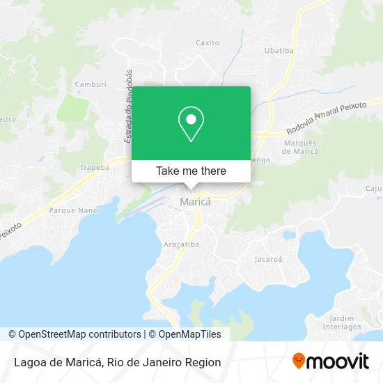 Lagoa de Maricá map
