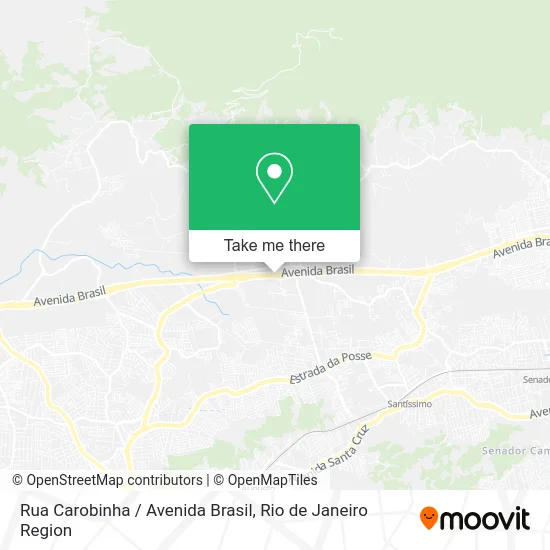 Rua Carobinha / Avenida Brasil map