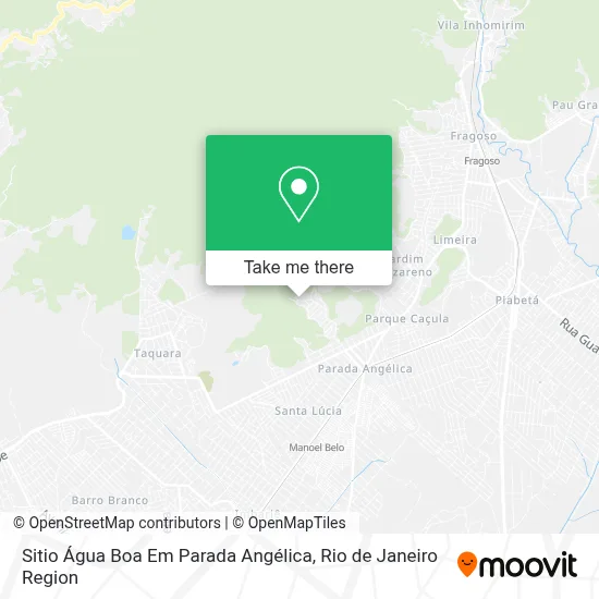 Sitio Água Boa Em Parada Angélica map