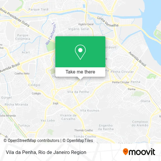 Vila da Penha map
