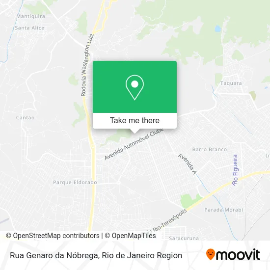 Rua Genaro da Nóbrega map