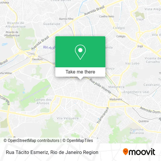 Rua Tácito Esmeriz map