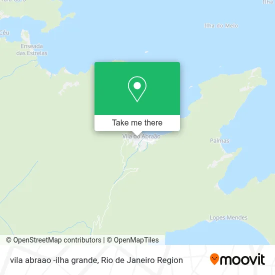 vila abraao -ilha grande map