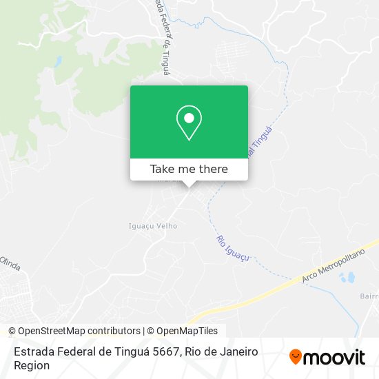 Mapa Estrada Federal de Tinguá 5667