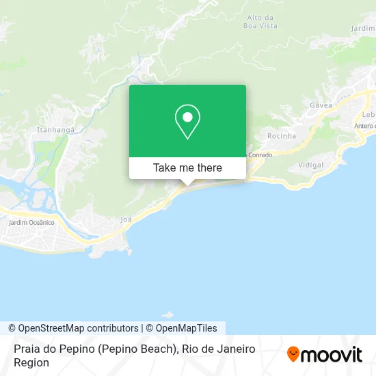 Praia do Pepino (Pepino Beach) map