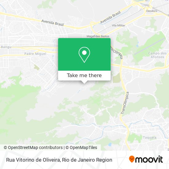 Mapa Rua Vitorino de Oliveira