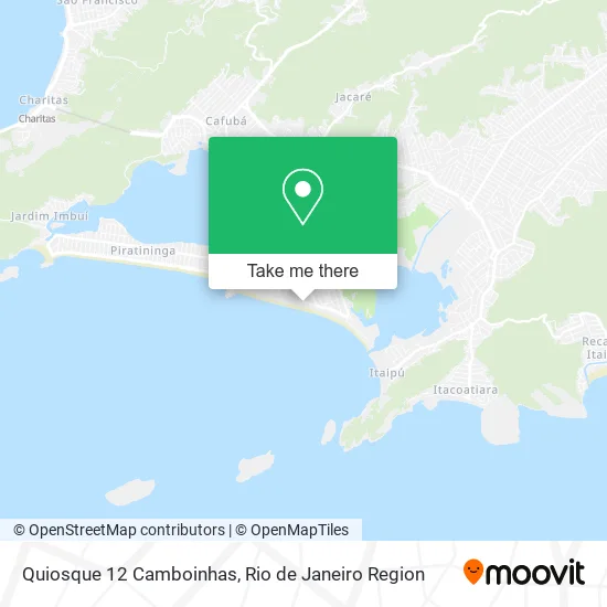 Quiosque 12 Camboinhas map