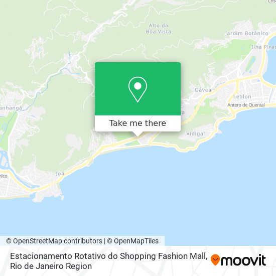 Estacionamento Rotativo do Shopping Fashion Mall map