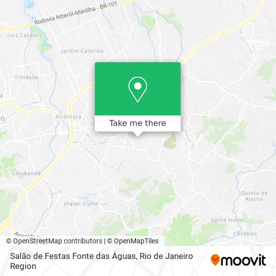 Mapa Salão de Festas Fonte das Águas