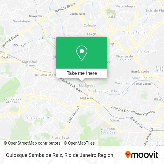 Quiosque Samba de Raiz map