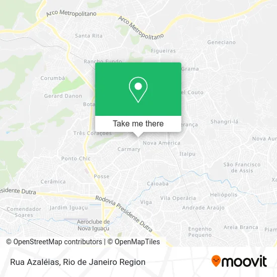 Rua Azaléias map
