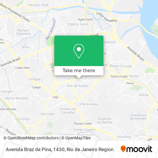Avenida Braz de Pina, 1430 map