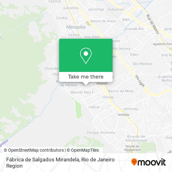 Fábrica de Salgados Mirandela map